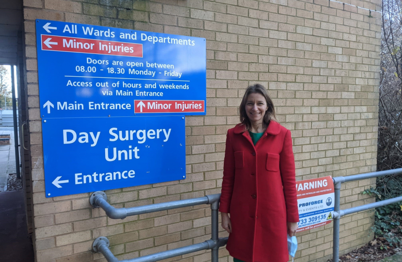2022 - Lucy Frazer MP visiting the Princess of Wales Hospital