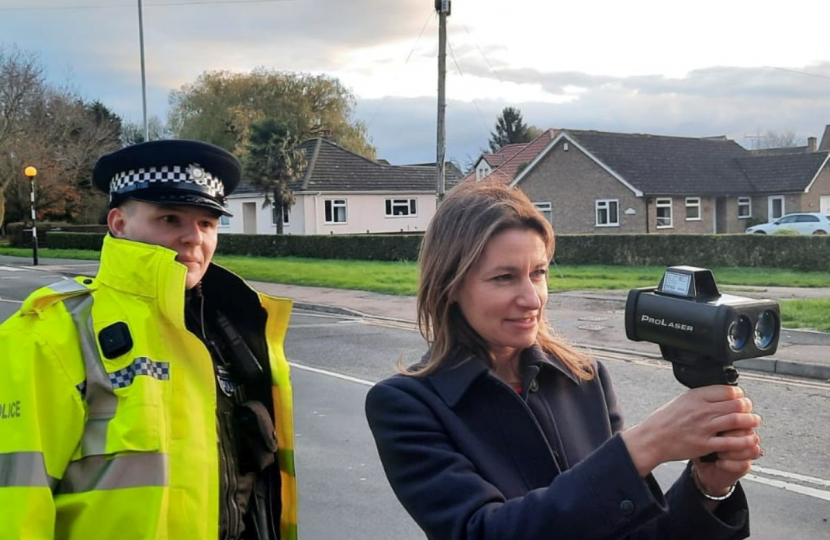 2022 - Lucy Frazer MP Tackling speeding in Soham